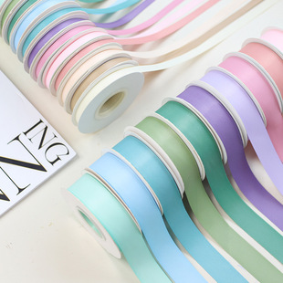 Double-sided matting cotton belt solid color gift box ribbon bow tie flower packaging ribbon ribbon ribbon wholesale