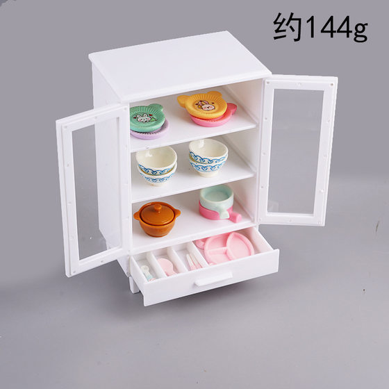 1:12 doll house mini furniture model scene modern white accessories cabinet cabinet children play house toys