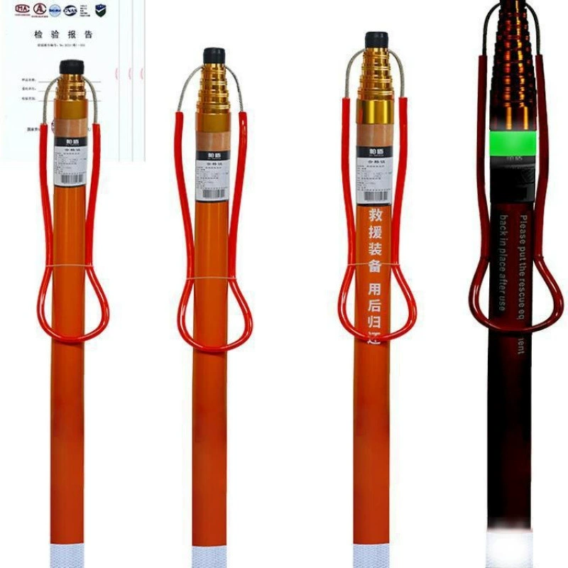 Спасательный шест для воды в бассейне, телескопический профессиональный спасательный шест, морской спасательный шест из стекловолокна 6.15m