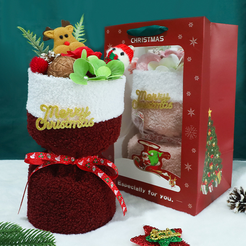 Festival Geschenke Weihnachten Weihnachten Puppe Bouquet Weihnachten Mädchen Geschenk Erweiterte DIY Weihnachten Bouquet Geschenk_voghion.com