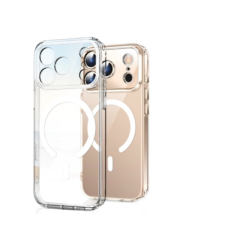 適用iPhone18ProMax手機殼磁吸透明蘋果16全包17精孔13Mini保護套 5