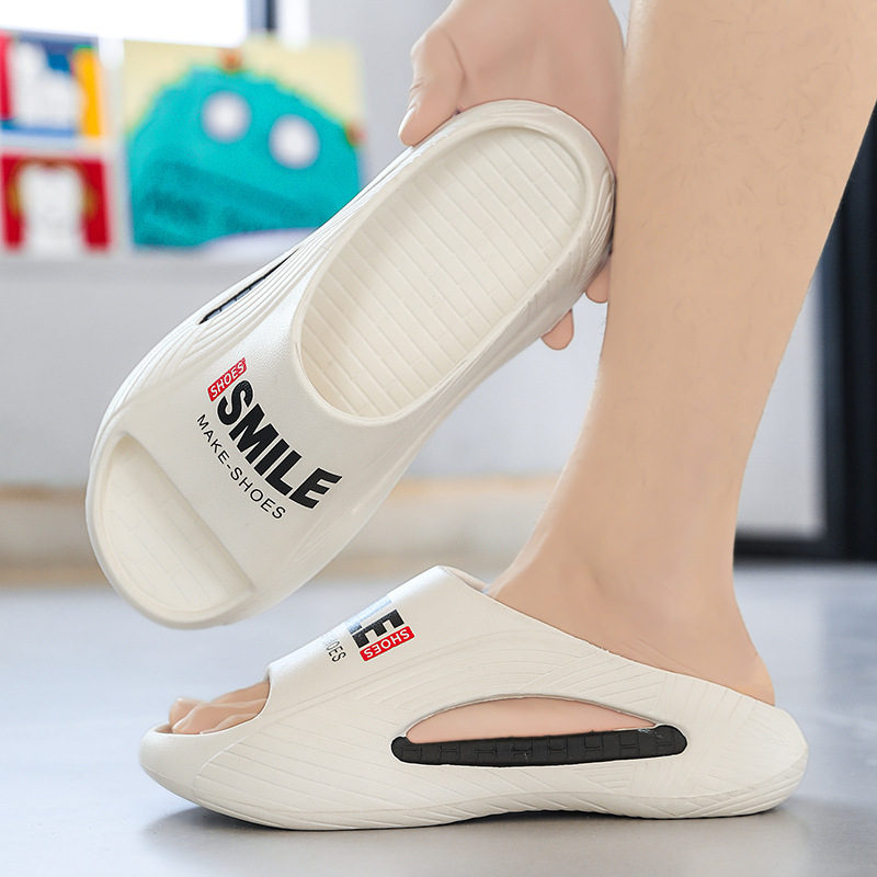 En nombre de las pantuflas, nuevas parejas, uso exterior de verano en casa, interior de suela gruesa, antideslizante, zapatillas de playa deportivas súper suaves