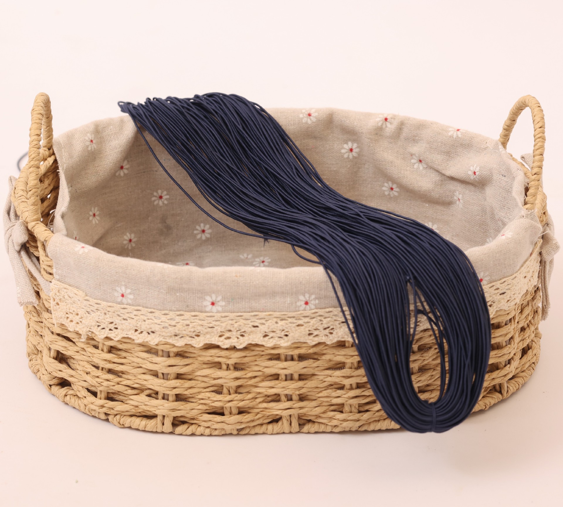 Cintas elásticas redondas al por mayor de 0.6-19mm cuerdas elásticas de color ropa como tendones de látex núcleo de cuerda elástica de alta elasticidad perlas