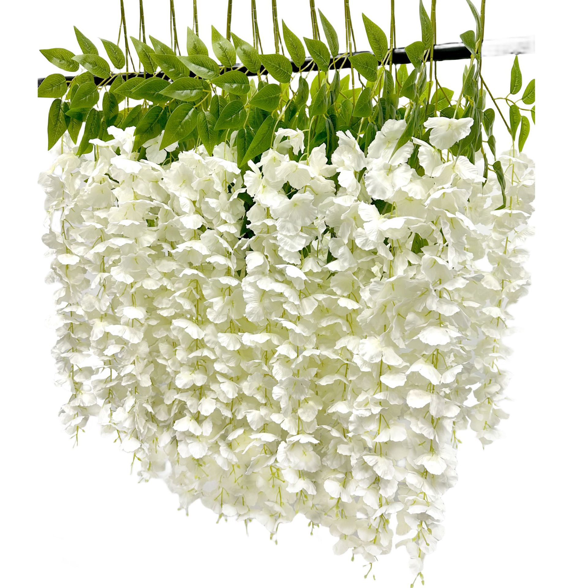 Flor de Wisteria artificial Flor de frijol rama Flor de frijol colgante boda falsa Flor de Wisteria decoración al por mayor Rama de Wisteria artificial