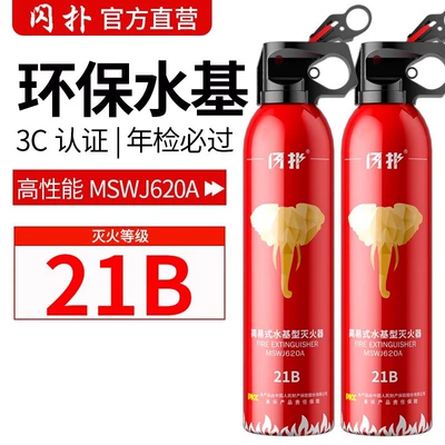 Water-Based Fire Extinguisher for Private Vehicle fire extinguisher - 620ml-high-performance-21b-fire-extinguisher-2-bottles-high-temperature-explosion-proofsecurityenvironmental-friendly
