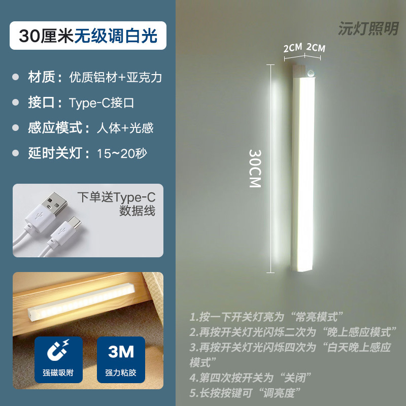 超薄型スマートled人体感応灯|undefined