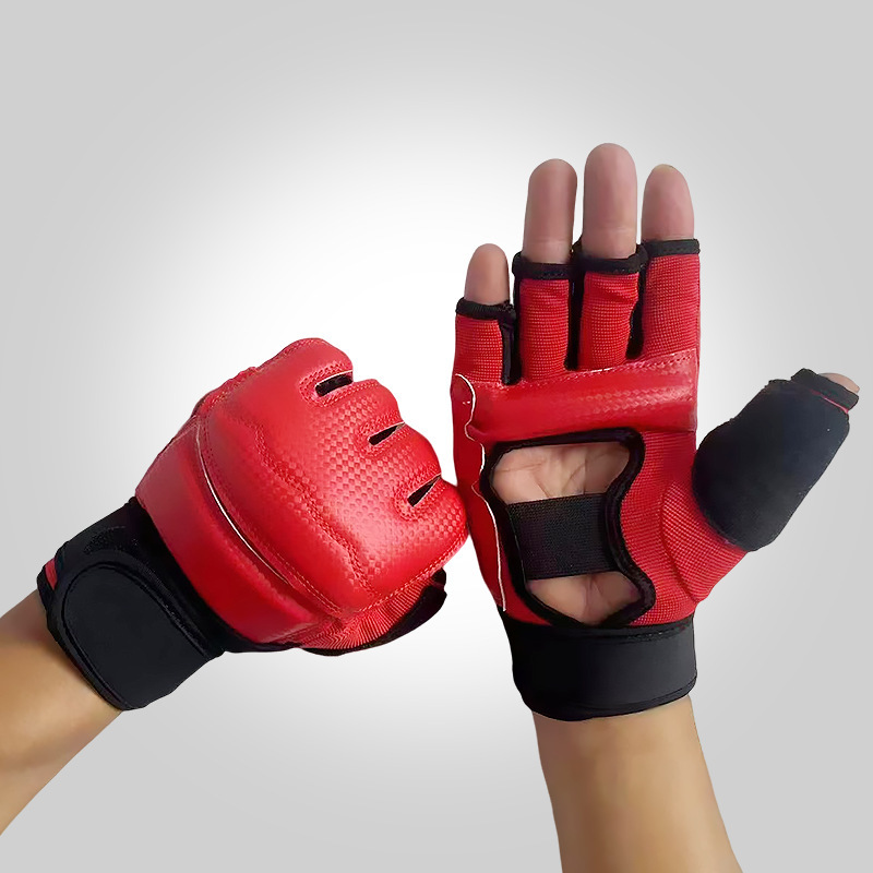 Boxing Gloves Boxing Gloves Adult Children Sanda Men and Women Half Finger Sandbag Training Equipment Taekwondo Gloves