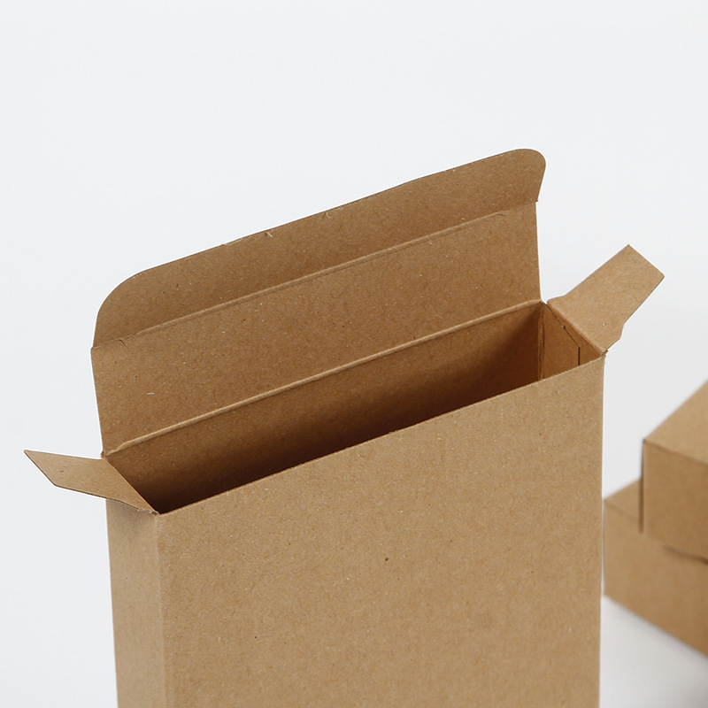 Venta al por mayor Kraft papel rectangular cartón plano máscara caja de embalaje regalo universal doble enchufe caja ropa interior calcetines caja