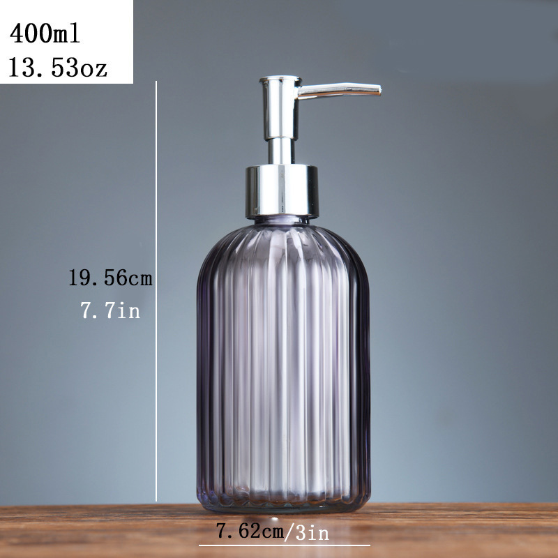 Botella de desinfectante de manos de comercio exterior botella de desinfectante de manos de alta calidad botella de vidrio 500ml botella vacía champú líquido de baño botella dividida