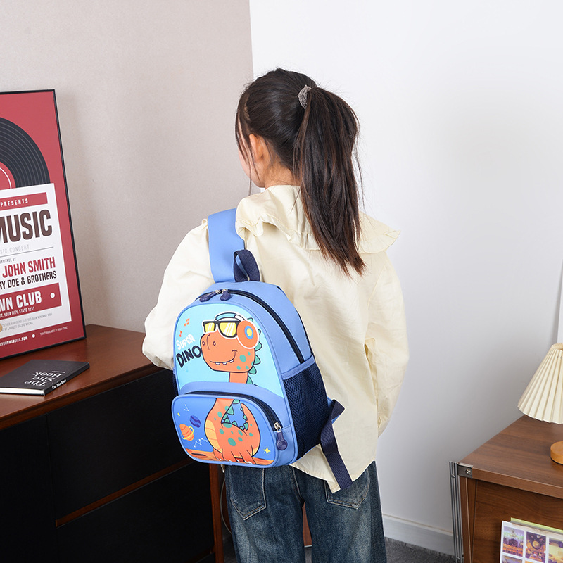Preescolar pequeña mochila de bebés dibujos animados lindos dinosaurios mochila para niños y niñas 2026 comercio exterior nueva mochila para niños