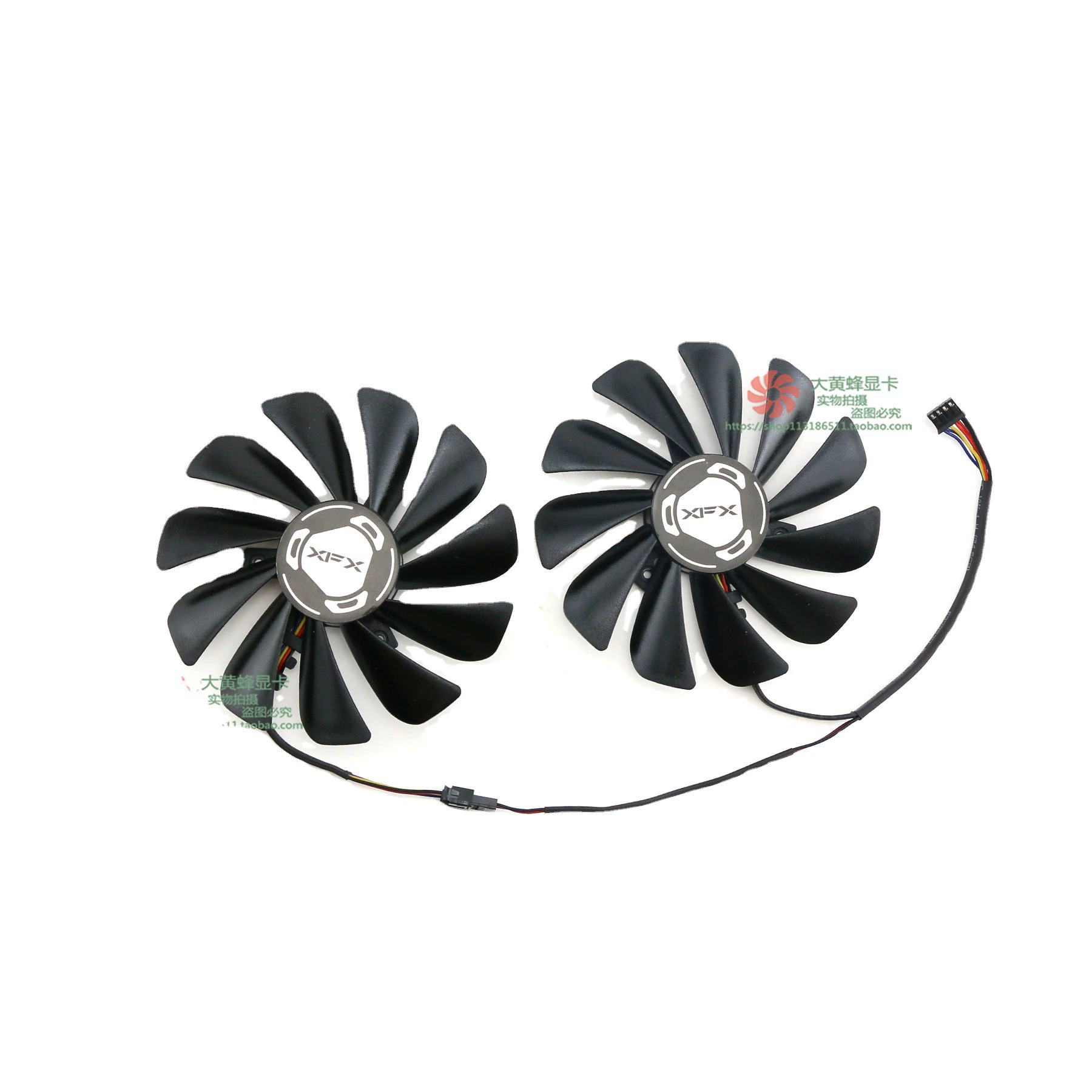 Совместимый вентилятор для видеокарт XFX RX5500/5600/5700XT Black Wolf Warrior, модель CF1010