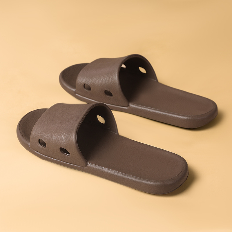 Pisar las pantuflas de mierda mujeres verano interior casa pareja baño plano baño antideslizante sandalias y pantuflas EVA para hombres