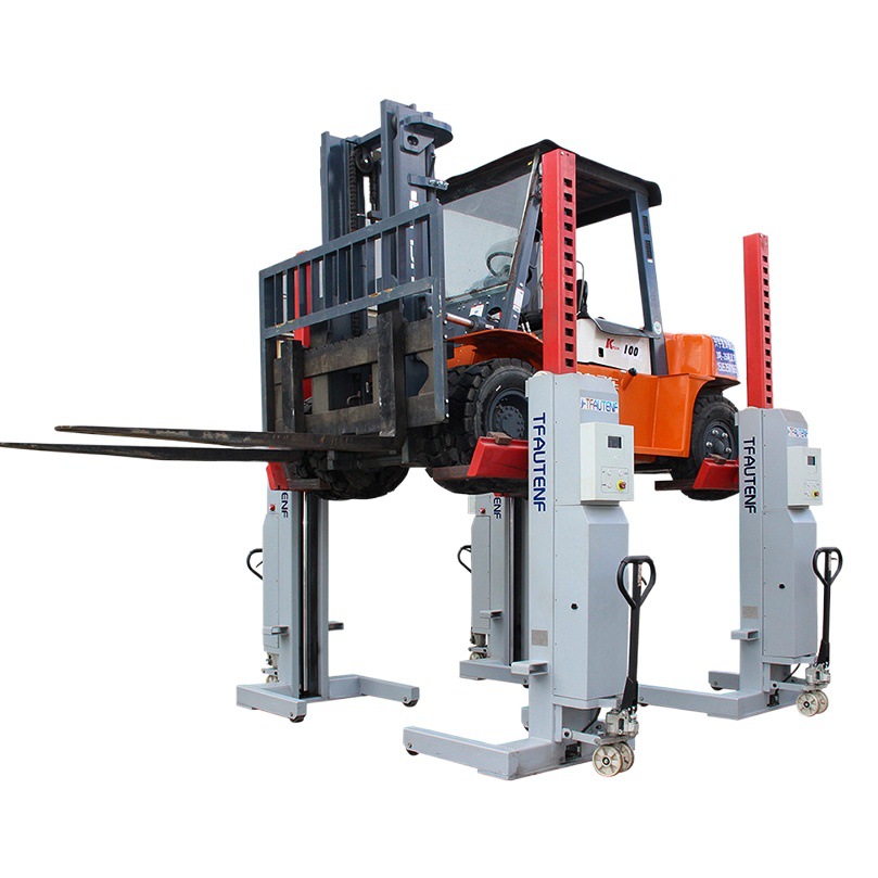 Depósito móvil hidráulico inalámbrico de la elevación del autobús del camión del autobús del equipo de la elevación de la cuatro-columna