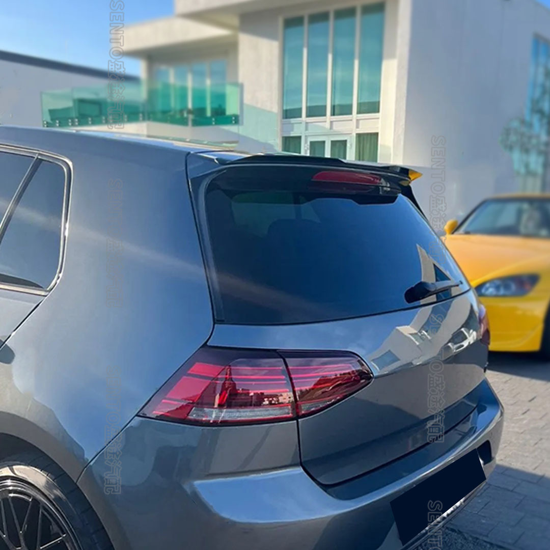 Suitable for Volkswagen Golf Mk5 6 7 7.5 8 Modified Trunk Rear Wing Fixed Wind Wing Top Wing Decoration