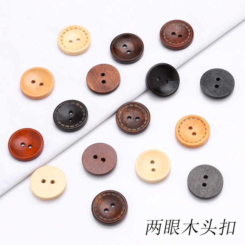 Двуглазая пунктирная чаша в форме пуговицы для хлеба детская одежда рубашка круглые ручные застежки пальто кардиган деревянная пуговица