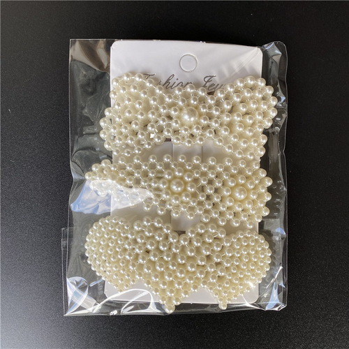 Factory direct sales of pearls in various patterns, BB clip hairpins, side clips, one dollar and two dollar stores, head accessories supply