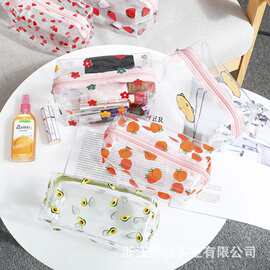 大容量笔袋PVC文具用品定 制小学生学习用品铅笔笔袋透明文具笔袋
