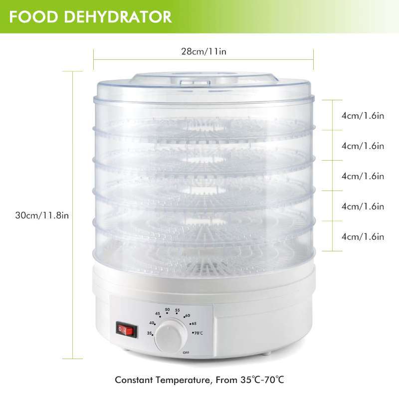 Vegetable and Dried Fruit Machine, Food Dehydrator, Home Use 110V Fruit Dryer, Pet Food Hot Air Dryer, Amazon