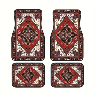 Car Floor Mats Four-Piece – Universal Foot Pad - 1-143-suit-22-3344cm-two-piece-set
