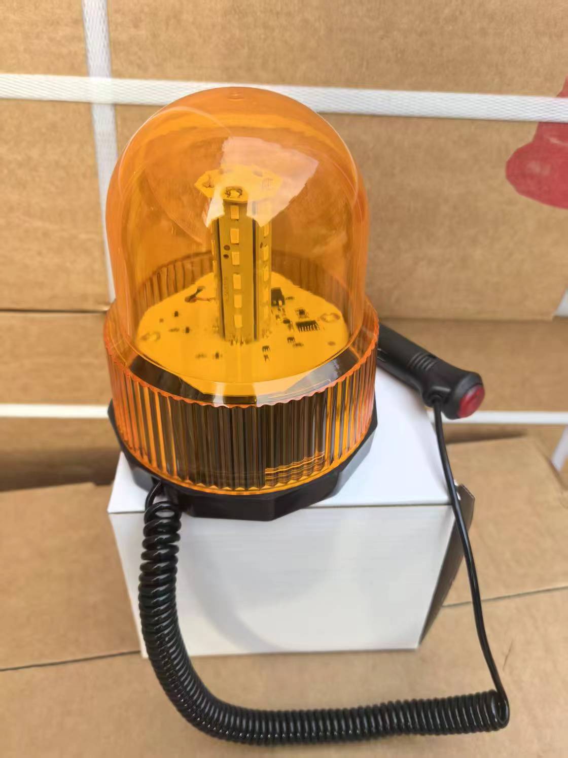 80Led Car Warning Light Magnetic Roof-Mounted Rotating Strobe Light for Construction Vehicles, Trucks, Forklifts