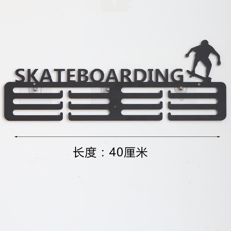 En stock Medallero de hierro estante de exhibición de medalla de maratón medalla de oro estante de almacenamiento variedad creativa