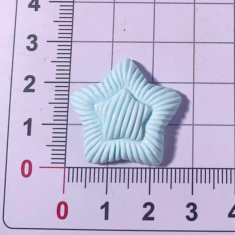 Nuevos acessorios de resina de doble capa de macarón de pentaco de crema pegamento para el cabello pin de cabello agujeros de hebilla de zapatos hechos a mano, etc.