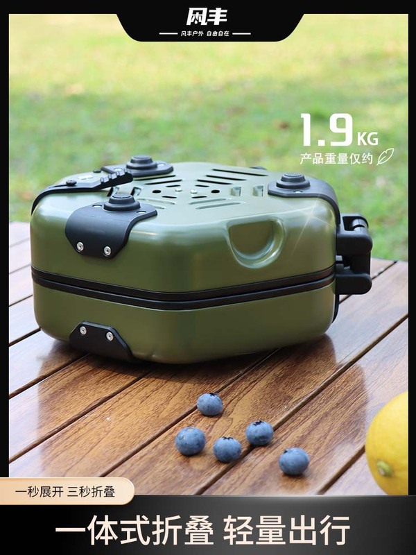 双頭カセットストーブ アウトドア キャンプ カセットストーブセット バーベキューストーブ 鍋 お茶作り アウトドア ピクニックストーブ|undefined