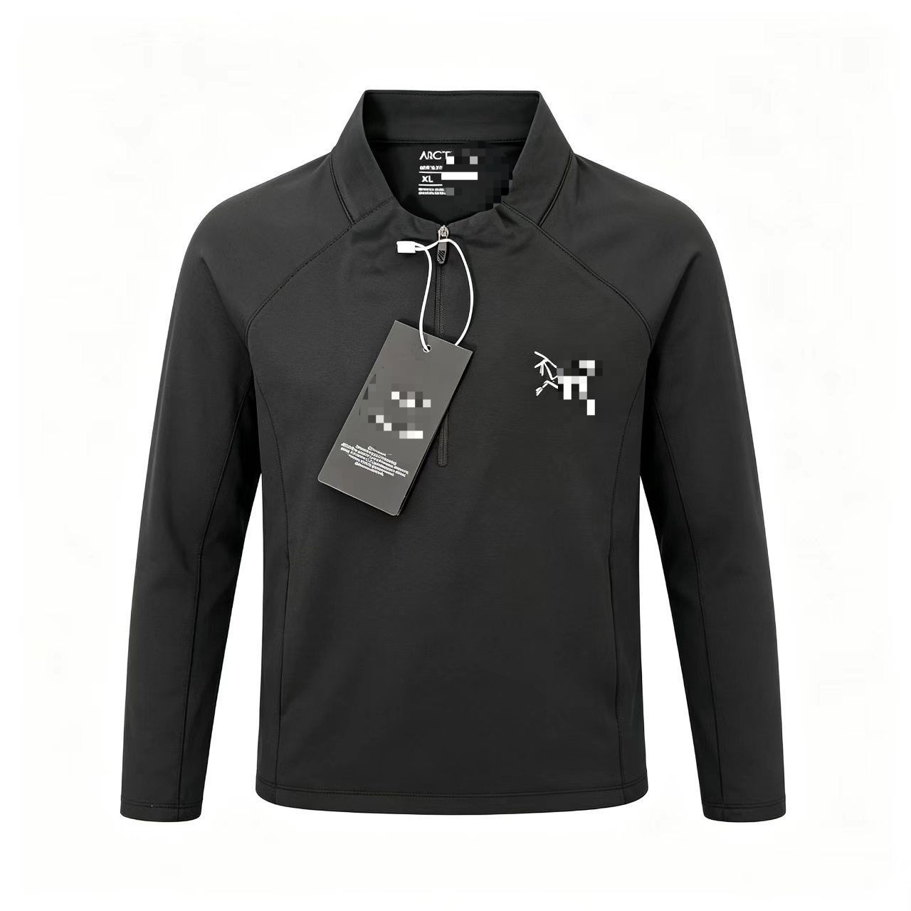 New Bird's Nest brand outdoor long-sleeve T-shirt, suitable for couples, spring and autumn collection, half-zip, stand-up collar, sweatshirt, base layer, wholesale for sports