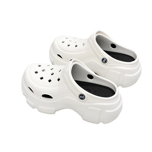 Summer Croc Shoes EVA Women's Increased Thick Sole Outer Wear Internet Celebrity Beach Shoes Non-Slip Slippers Baotou Garden Shoes Wholesale