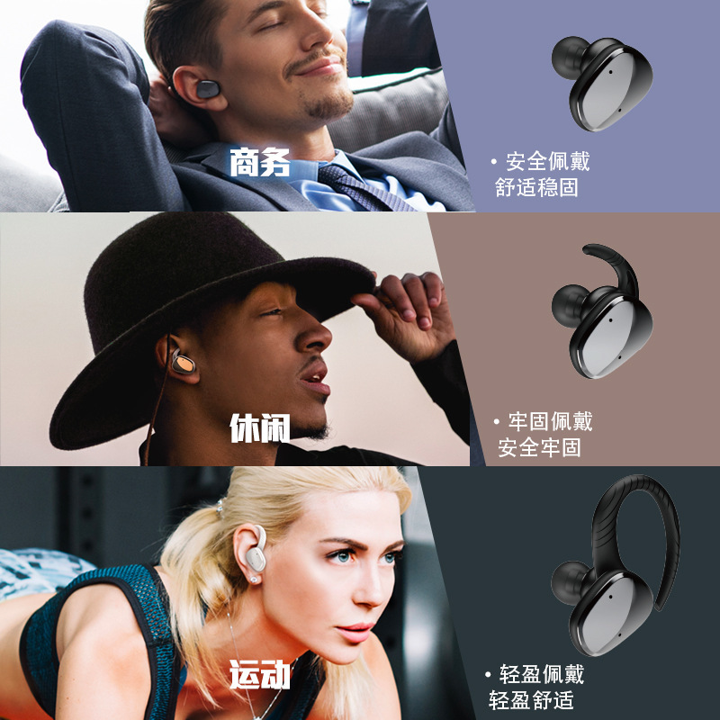 2024年新型ENC Bluetoothイヤホン、越境EC向けインナーイヤー型ノイズキャンセリングBluetoothイヤホン、充電ケース付きスポーツBluetoothイヤホン|undefined