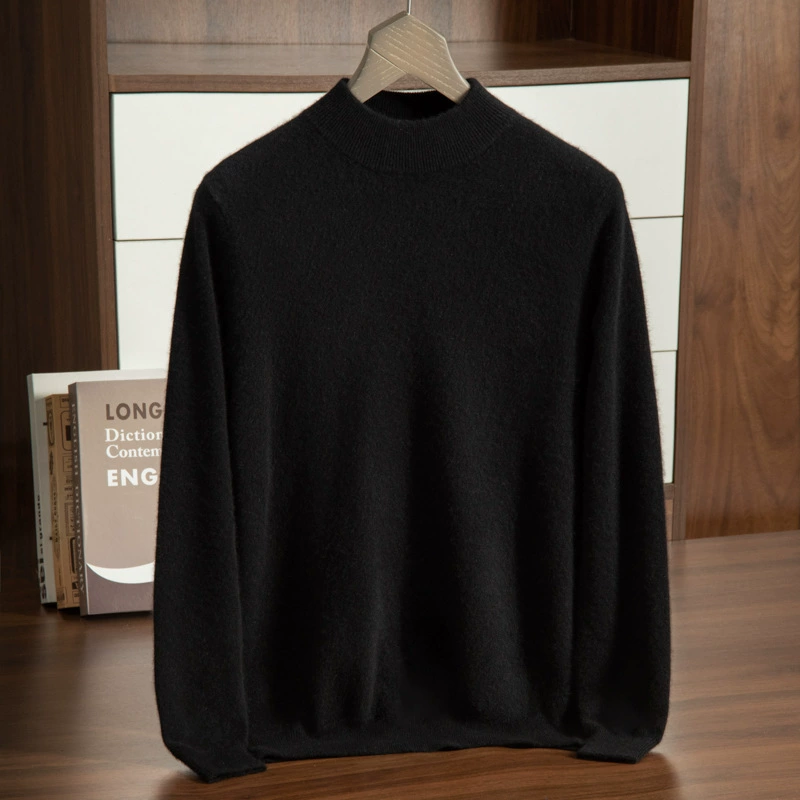 Knitted woolen cashmere demi-season sweater