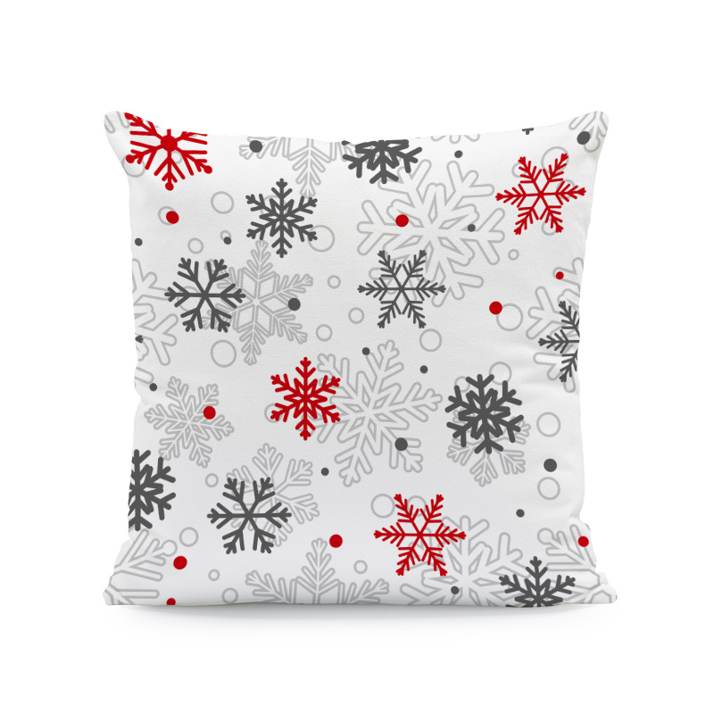 Venta caliente transfronteriza elementos de Navidad funda de almohada ambiente para el hogar sofá de decoración jardín patio festivo funda de cojín image 21