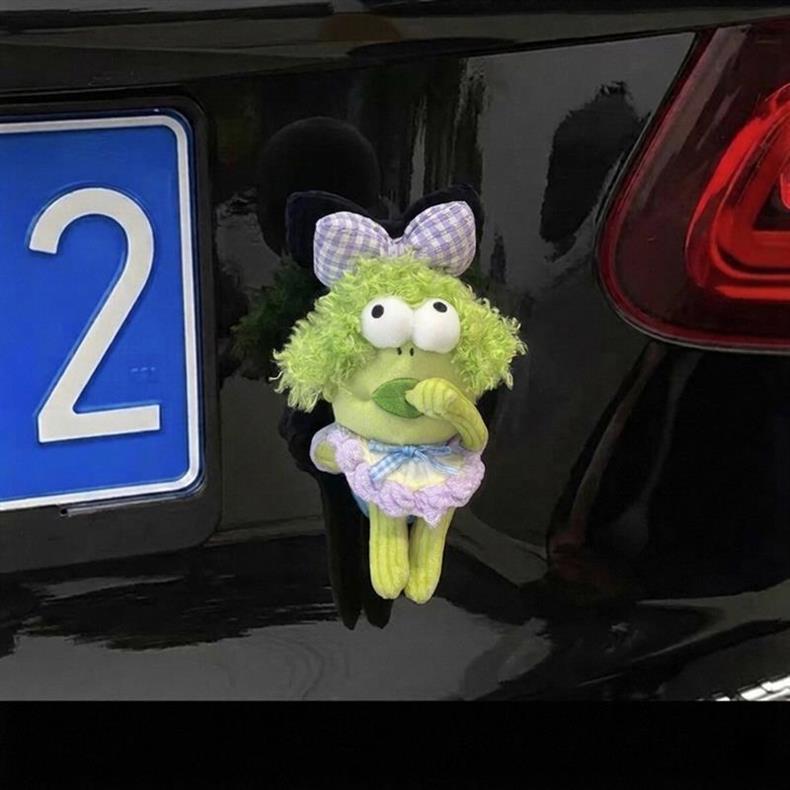 Car rear doll, car toy, electric car rear decoration, bicycle ornament, Bikini Bottom ugly fish car exterior decoration