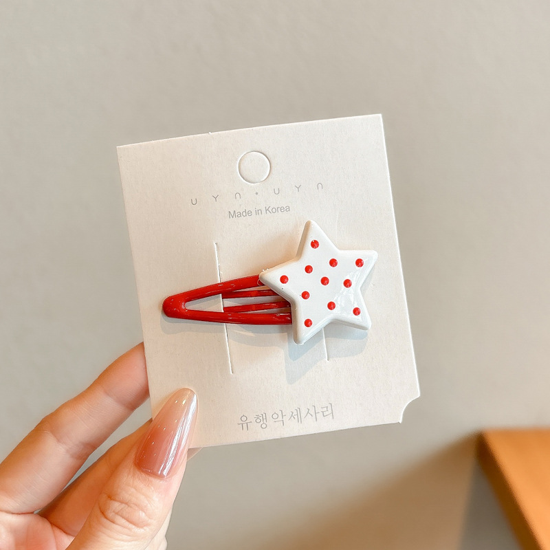 5 ¿ punto rojo, bb blanco, clip uno