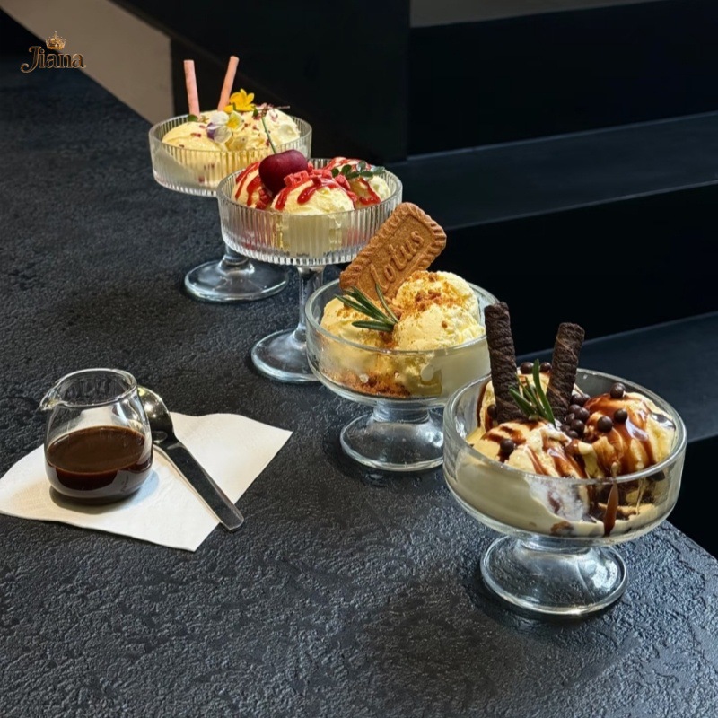 Coffee high quality glass wineglass for ice cream