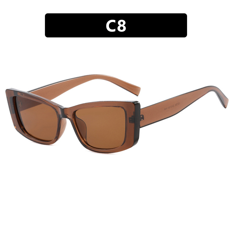 Nuevas gafas de sol de ojo de gato de marco pequeño retro con bisagra de metal para hombres y mujeres, gafas de sol de sombra callejera de alta gama Sunglass