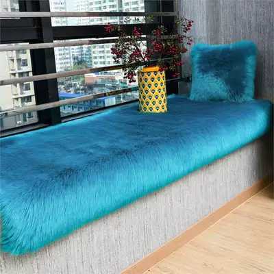 Cushion, Faux Cashmere Door Mat, Car Carpet - dark-blue-customized-supported-contact-customer-service-to-note-size