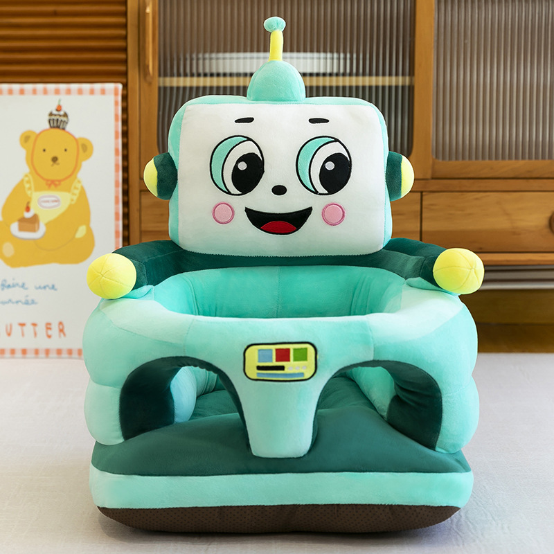 跨境新款婴幼儿防摔毛绒座椅卡通宝宝学坐沙发练习坐姿靠背餐椅子|undefined