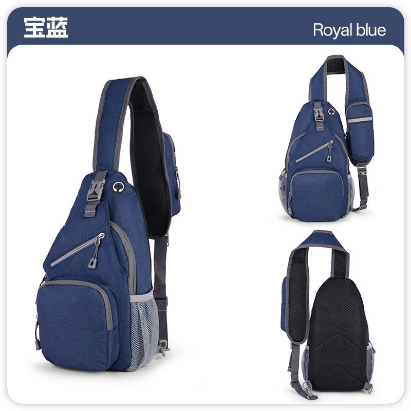 Bolso de pecho casual personalizado transfronterizo al aire libre para hombres Oxford tela nocturna mochila de hombro de moda amplia bolso de hombro
