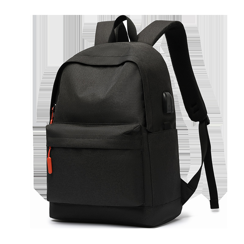 LOGO定制2021新款初中大学生书包男士商务休闲电脑包韩版双肩包