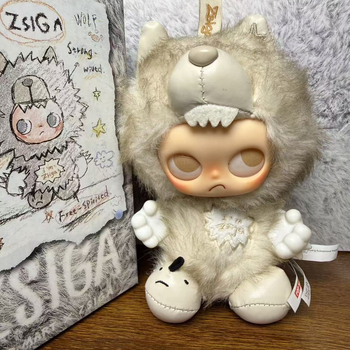 现货新品ppmt嘎子姐zisiga搪胶毛绒盲盒挂件玩偶礼物可爱潮玩挂件