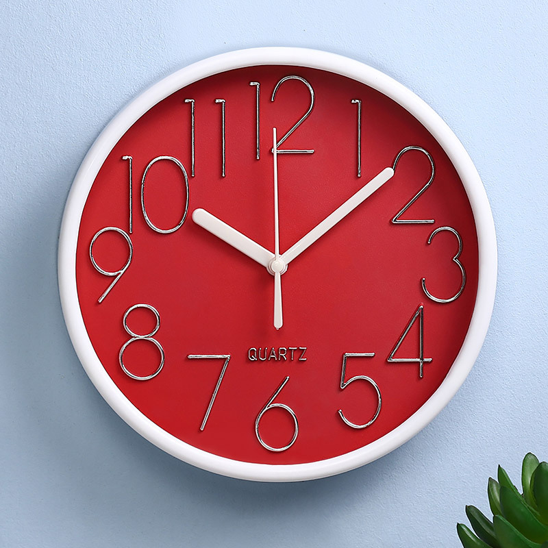 Reloj de pared simple de 8 pulgadas (20 cm) - Diseño creativo y de moda - Para sala de estar e interior - Venta directa de fábrica