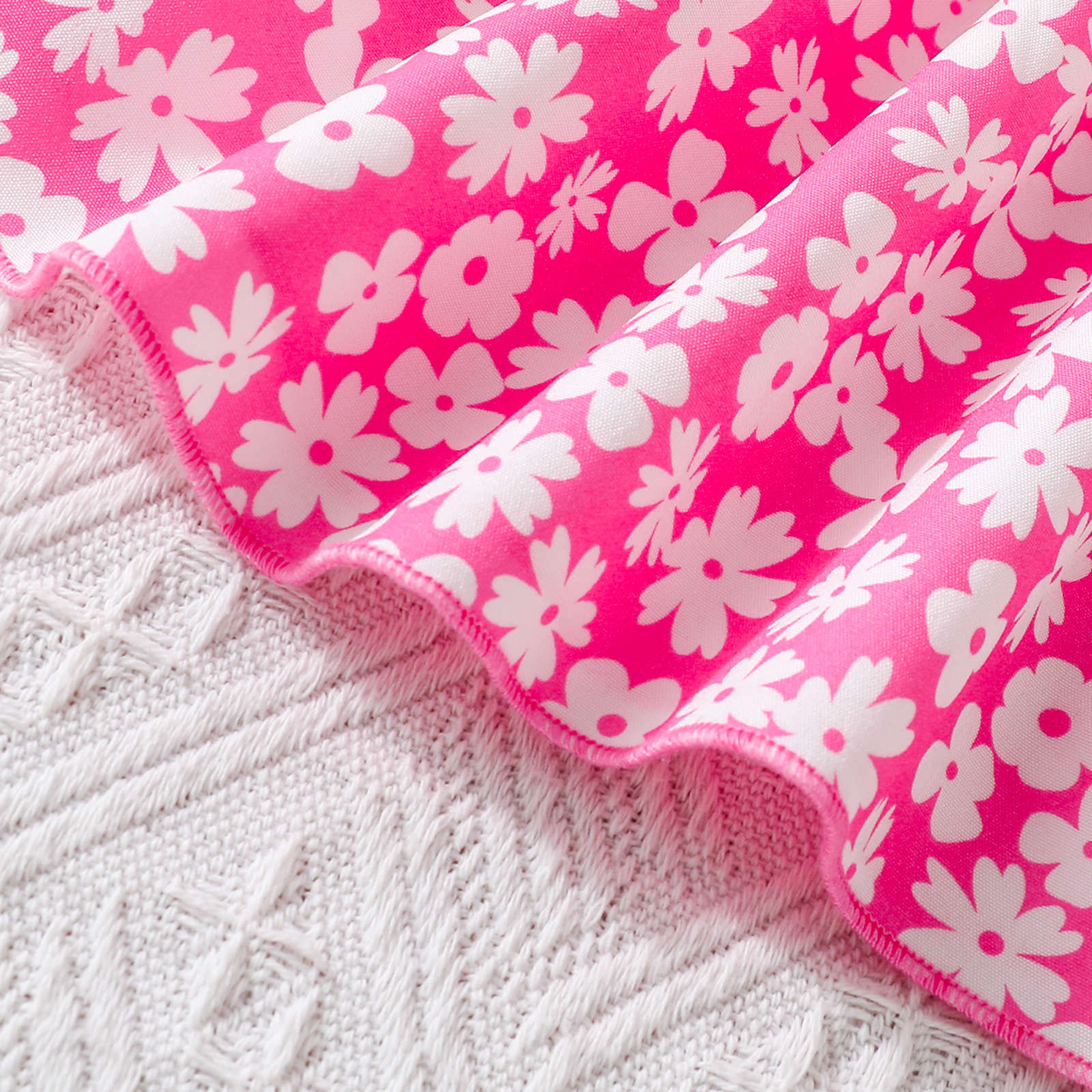 Casual, Cute Style Baby Girl 18-24M(92/100cm), Kid Girl 4-5Y(120cm), Kid Girl 6-7Y(130cm) Size Casual Cute Flower Polyester Girls Clothing Sets