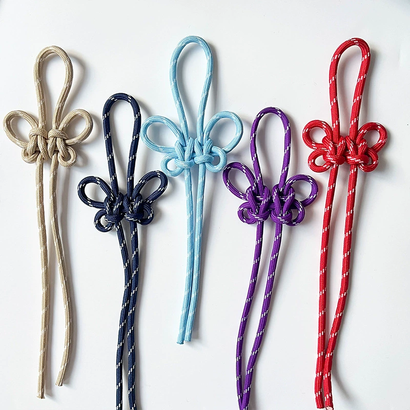 Pendant, keychain with bow, accessory, Chinese style, 5mm, polyester