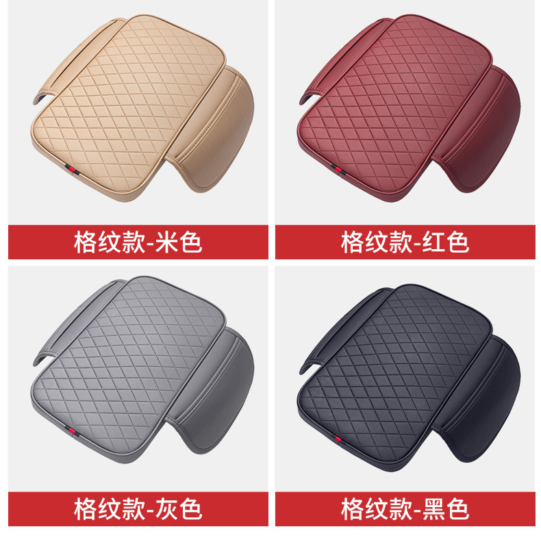 Car armrest box heightening pad, memory foam, double side pockets, storage bag, car armrest box pad, car armrest box pad cover