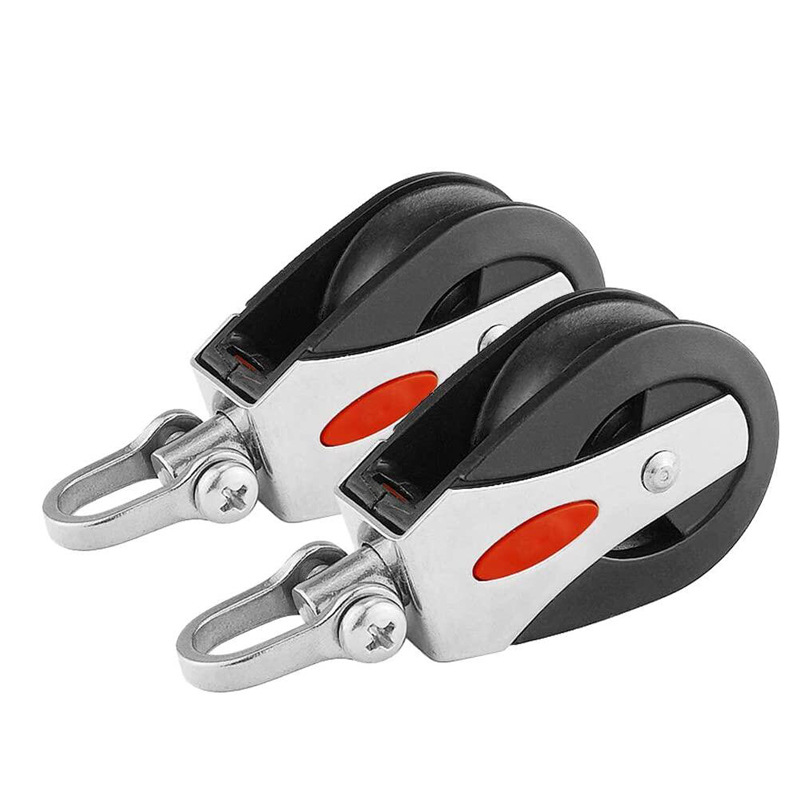 不鏽鋼ABS塑料單滑輪旋轉軸承/尼龍繩滑輪/起重滑輪 船用五金配件