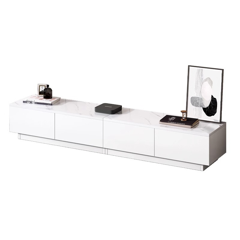 Gabinete de TV moderno minimalista piso sala de estar hogar 2023 nuevo estilo crema de almacenamiento y almacenamiento integrado gabinete de TV