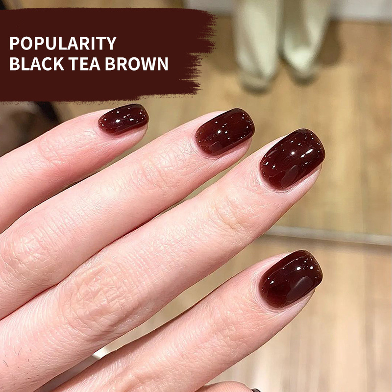 Black tea brown New Halloween popular phototherapy glue for manicure DIY nail shop applicable factory wholesale