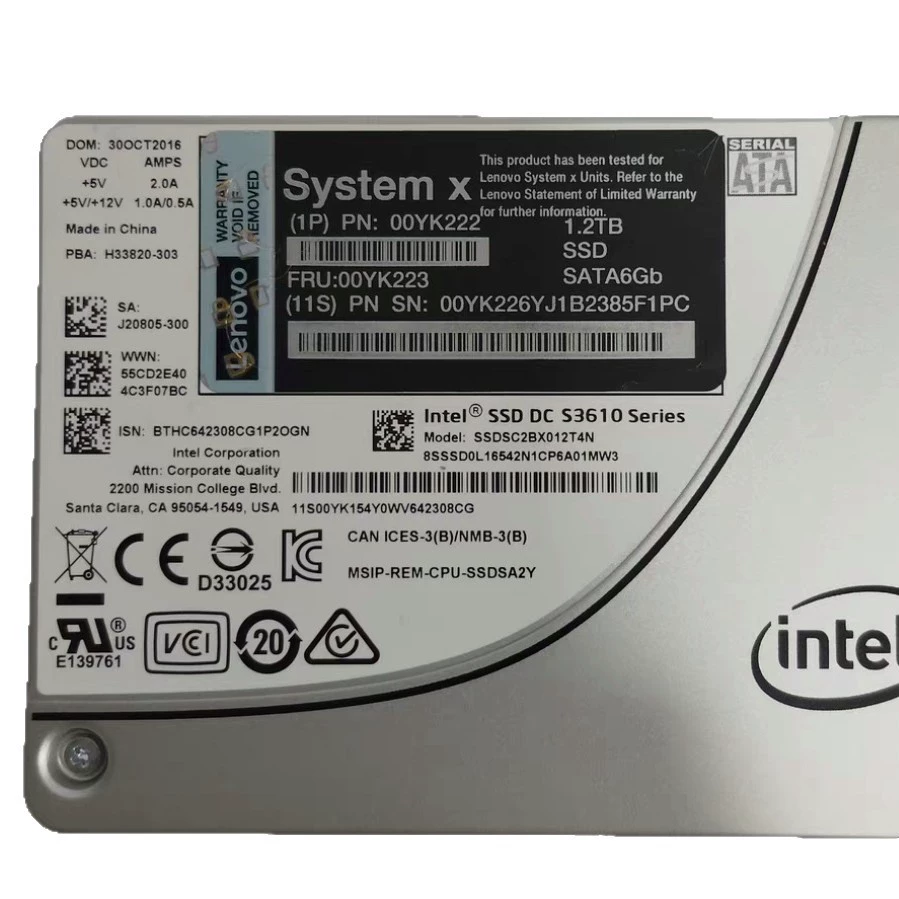 SSD S3610 1,92 ТБ твердотельный накопитель