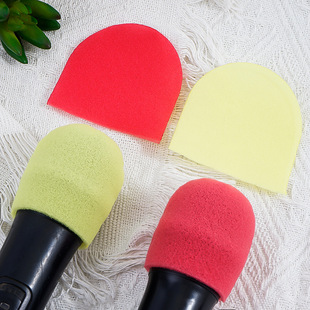 Factory Wholesale Disposable U-Shaped Microphone Cover Sponge Microphone Cover Ktv Microphone Colorful Sponge Cover